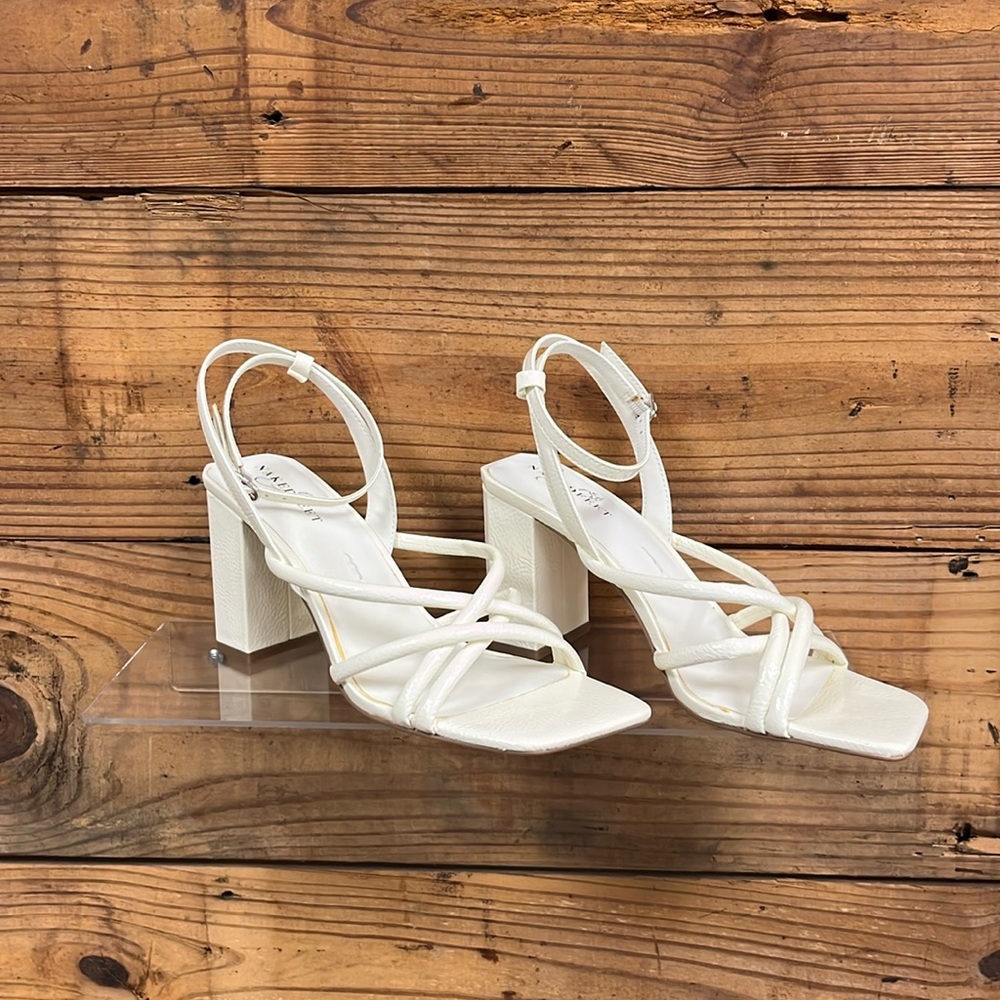 White strappy Naked Feet “MOOD”